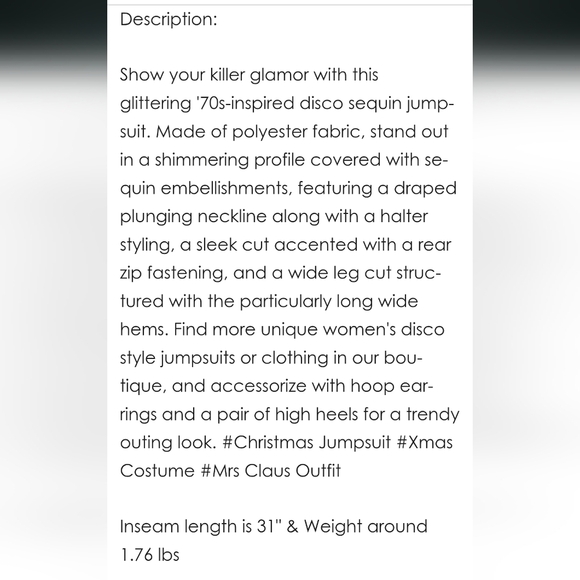 NWT TRENDY & UNIQUE SIZE M. JUMSUIT IN GOLD . - Picture 4 of 12